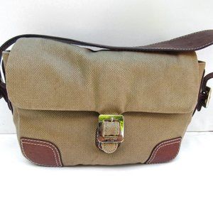 Kate Spade Fabric Leather Trim Shoulder Bag